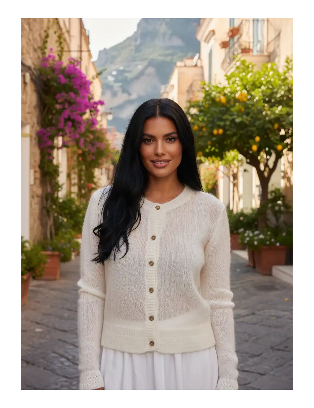 Delikatny kardigan Positano