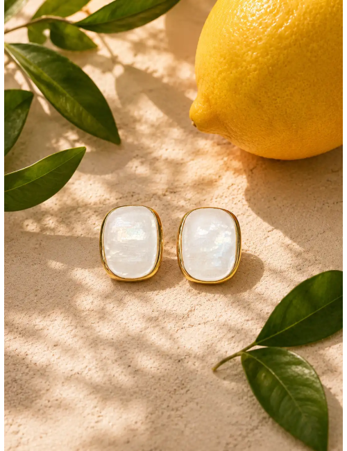 Kolczyki Moon Pearl