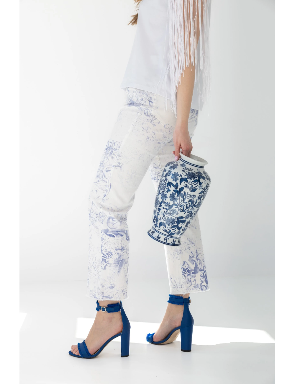 Spodnie Blue Porcelain