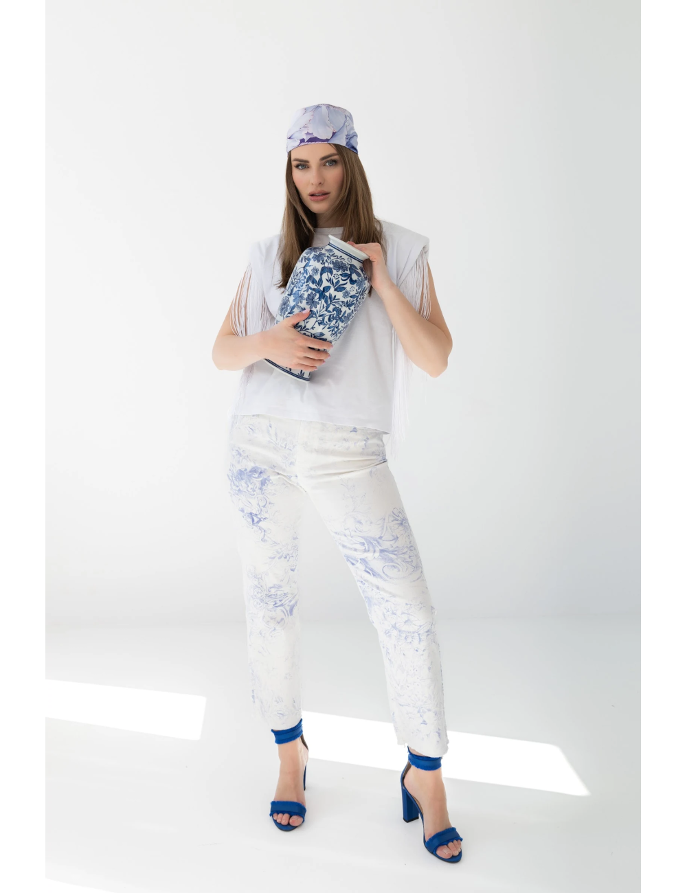 Spodnie Blue Porcelain