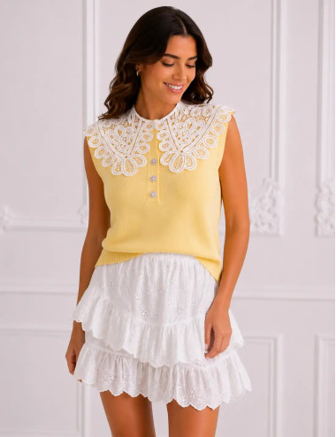 Ażurowy kołnierzyk Pearl Lace