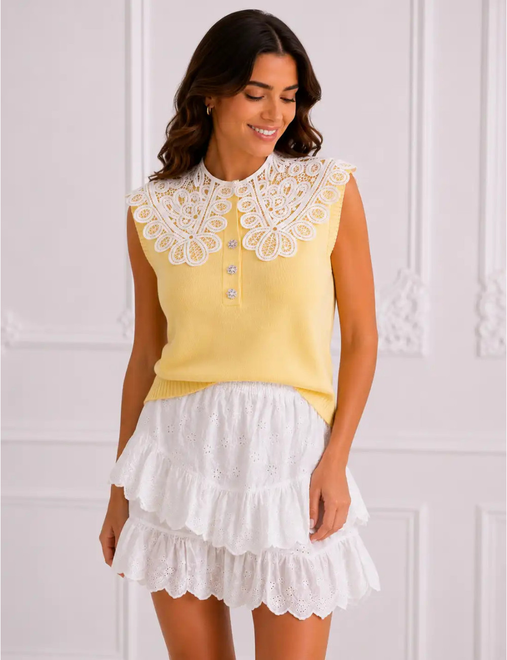 Ażurowy kołnierzyk Pearl Lace