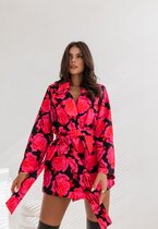 Marynarka z wiązaniem w kwiecisty print MARBELLA ROSES 2