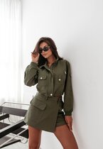 Komplet dwuczęściowy z kurtką MILITARY KHAKI 1