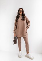 Komplet dresowy ocieplany z bluzą maxi LOVE CAMEL 1