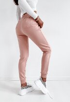 Spodnie dresowe wysoki stan slim STELLA POWDER PINK 4