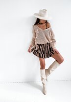 Sweter z frędzlami FRINGE BEIGE 3