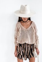 Sweter z frędzlami FRINGE BEIGE 6